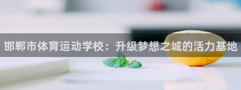 风速体育：邯郸市体育运动学校：升级梦想之城的活力基地