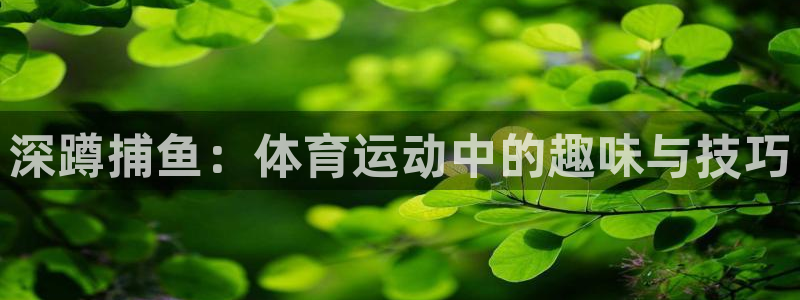 风速体育cba直播：深蹲捕鱼：体育运动中的趣味与技巧